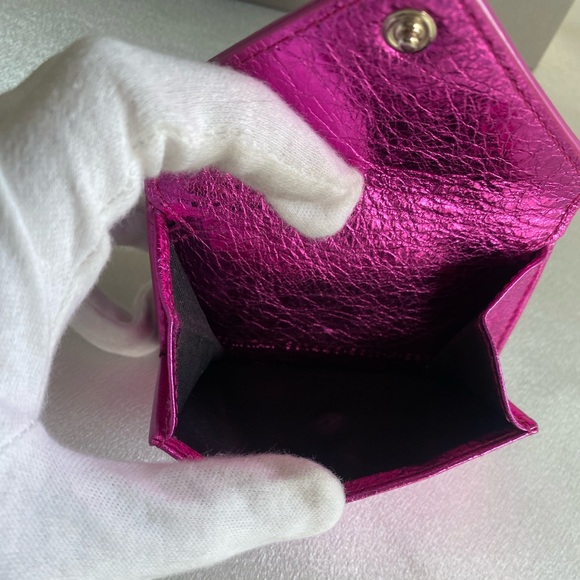 Authentic 💯 Balenciaga Metallic Papier Mini - Picture 3 of 7